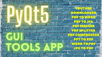 Office Tools - PyQt5 - Youtube downloader, Pdf Merger, Pdf Splitter, Pdf to Word, Pdf to Jpg, etc.