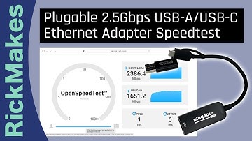 Plugable 2.5Gbps USB-A/USB-C Ethernet Adapter Speedtest