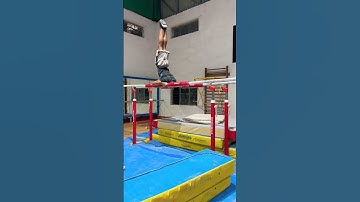 Double bar front salto🔥🔥 #gymnast #shortvideos #flip #flippractice #viralvideos #sport