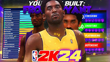 NBA 2K24 *FROBE* KOBE BRYANT BUILD & FACE CREATION | DOMINANT 2-WAY SHOT-CREATOR SG W/ CONTACT DUNKS