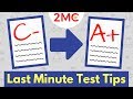 Last-Minute Study Tips Quiz