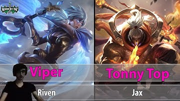 [ Viper ] Riven vs Jax [ Tonny Top ] Top - Best Riven Plays - Team So Bad