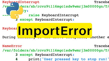 ImportError | Python | Tutorial