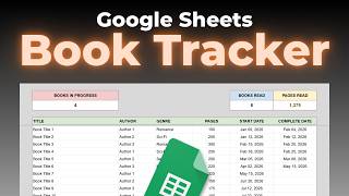 How To Make A Book Tracker In Google Sheets