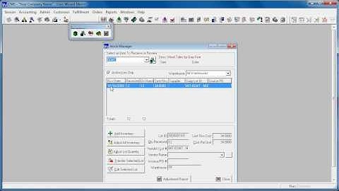 CMS - Navigating the Inventory Menu