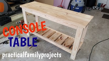DIY CONSOLE TABLE: How to Build a Console Table!!!