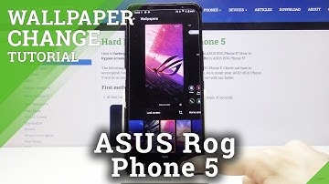Choose and Change Lock Screen Design - ASUS ROG Phone 5 Wallpaper