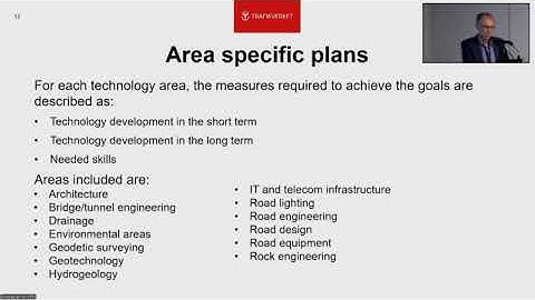 Standard in Action in Göteborg: Swedish Road Authorities Technical development plan for the road...
