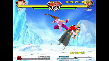 612: Capcom vs. SNK 2 \\ Dreamcast \\ Survival - Yuri is hard to use but her 8 colors are cool : P