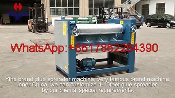 high quality veneer glue spreader machine plywood Gluing coating machine