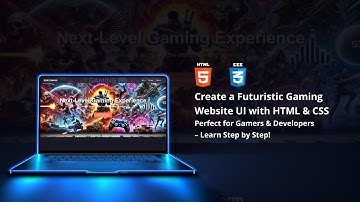 Gaming Website UI Design with HTML & CSS | Game-Themed Webpage