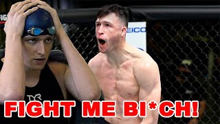 UFC fighter Julian Erosa challenges TRANSGENDER swimmer Lia Thomas to a FIGHT! Wants to BEAT HIS A**