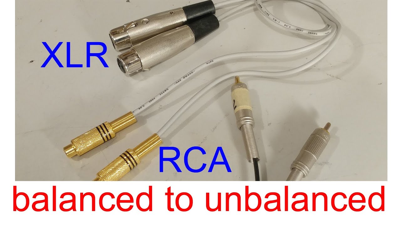 Unbalanced Rca To Xlr music demo with balanced XLR ~ unbalanced RCA conversion cable, Skip to ...