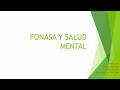 Fonasa y Salud Mental