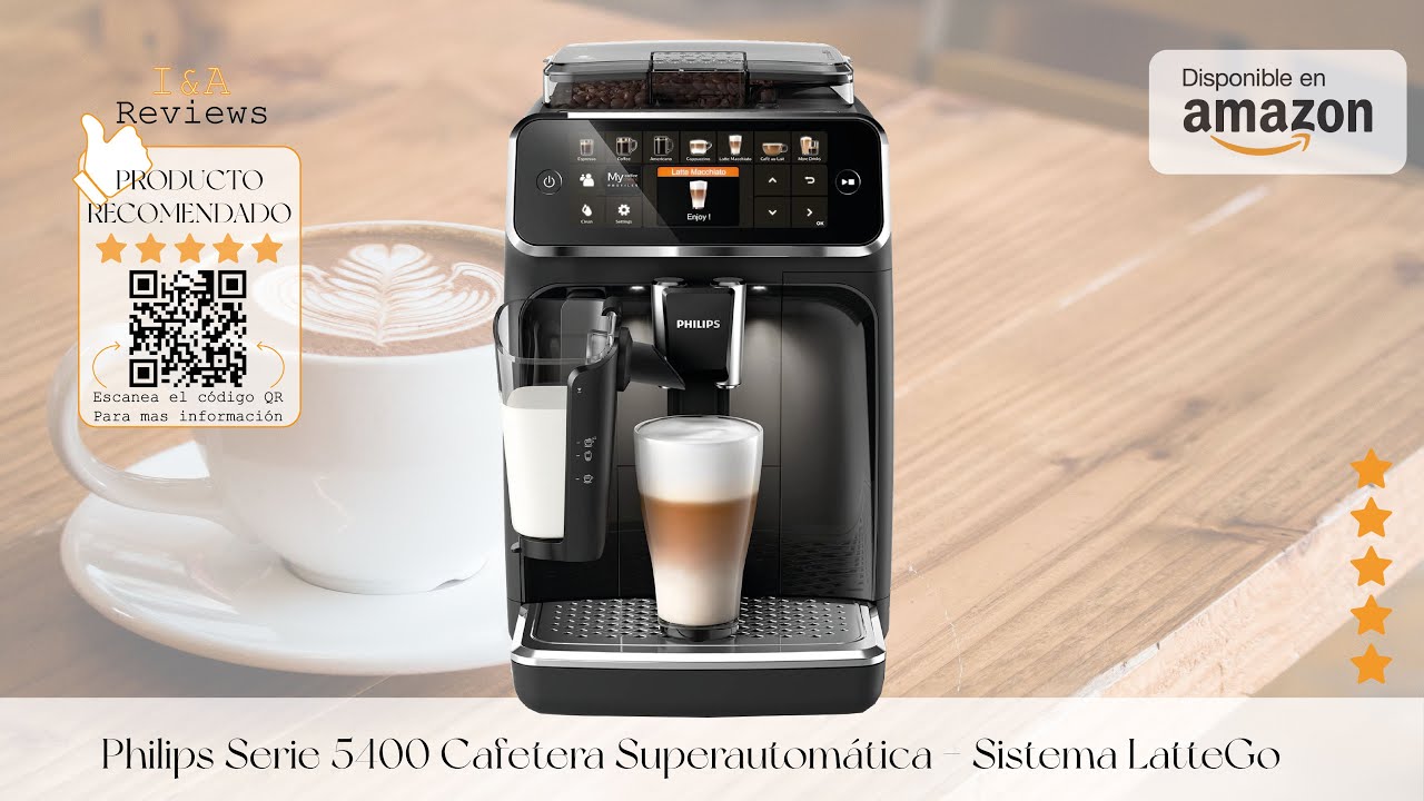 ☕ Cafetera PHILIPS Serie 5400 LatteGo Superautomática ☕ Opinión 