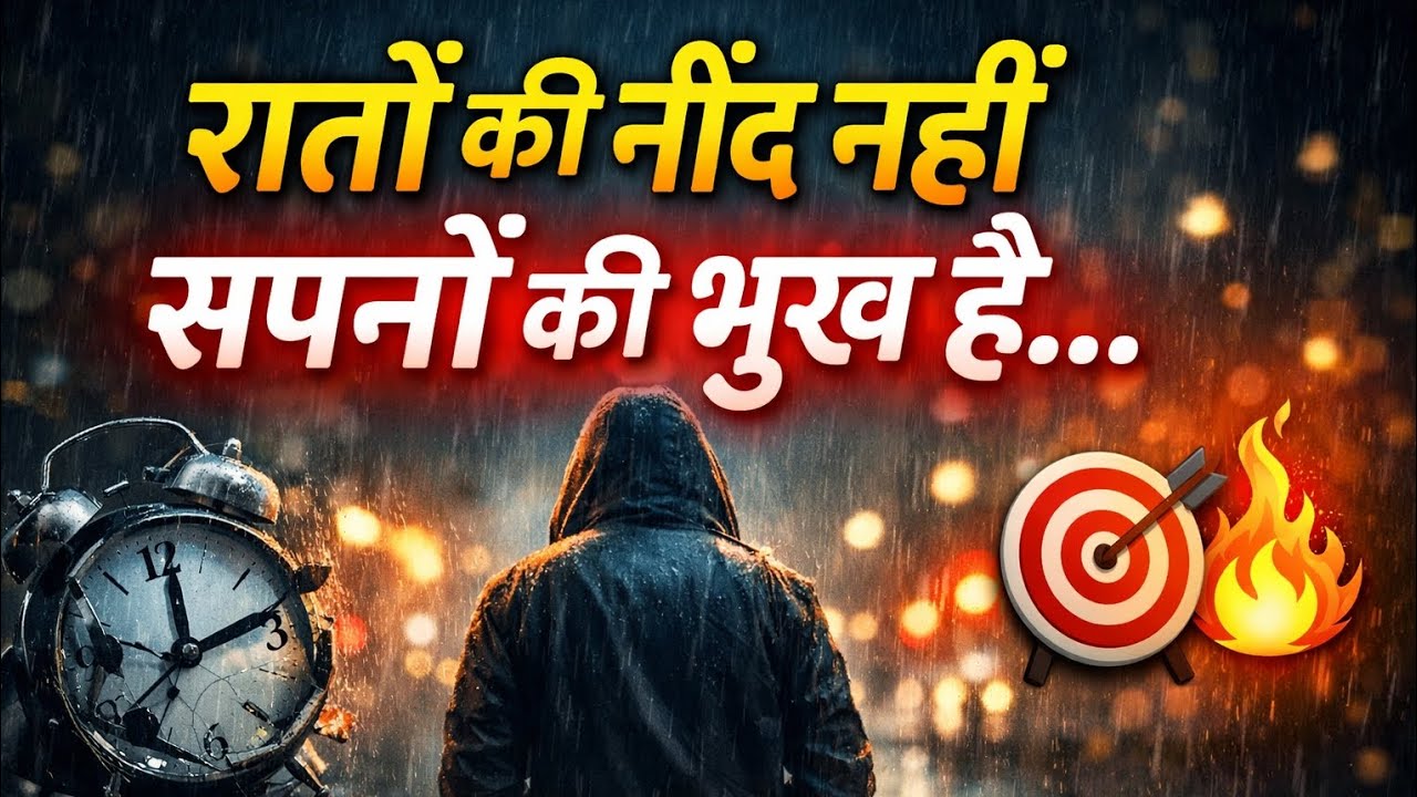 रातों की नींद नहीं, सपनों की भूख है 😔🔥 |  Motivational Song | Life Reality