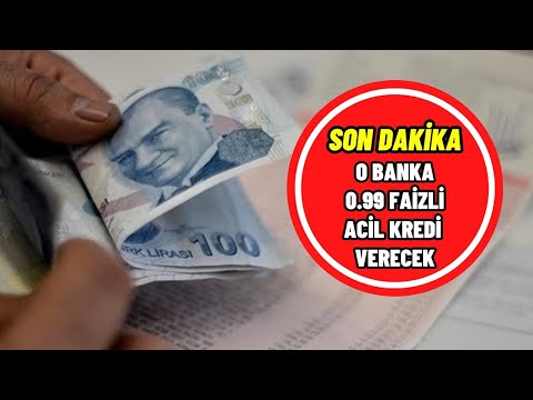 O banka 0.99 faizli kredi müjdesini duyurdu