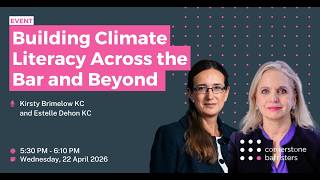 Building Climate Literacy Across the Bar and Beyond – Launching the Cornerstone Climate guide