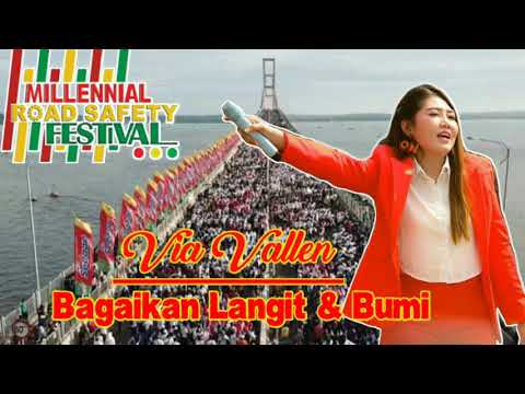 Via Vallen - Bagaikan Langit & Bumi Live Suramadu (Millennial Road Safety Festival)
