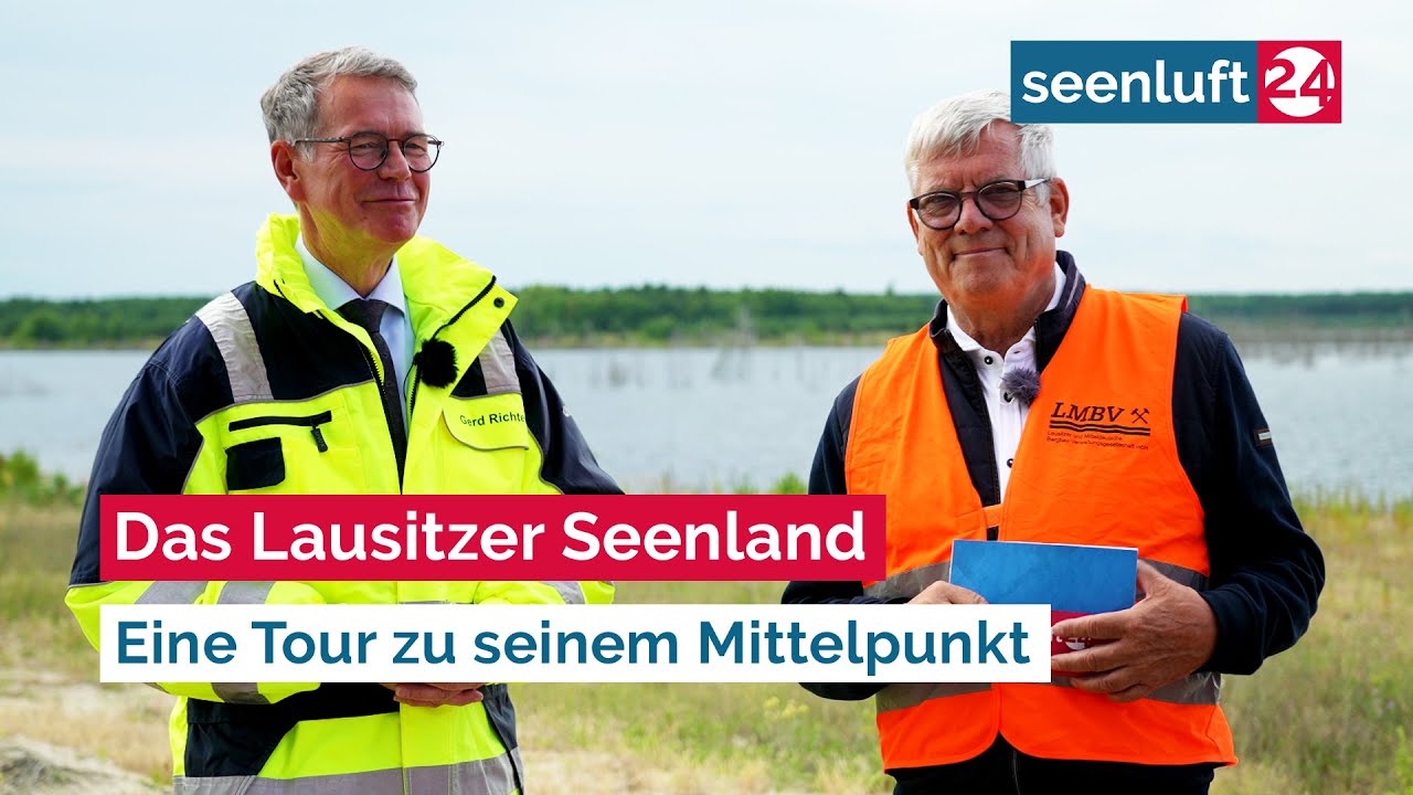 Eine Tour durch die Tagebau-Restlochkette mit der LMBV - Wie ist der Stand der Seen?