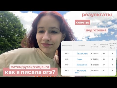 как я писала огэ 2022/математика, русский, английский, химия/результаты и подготовка