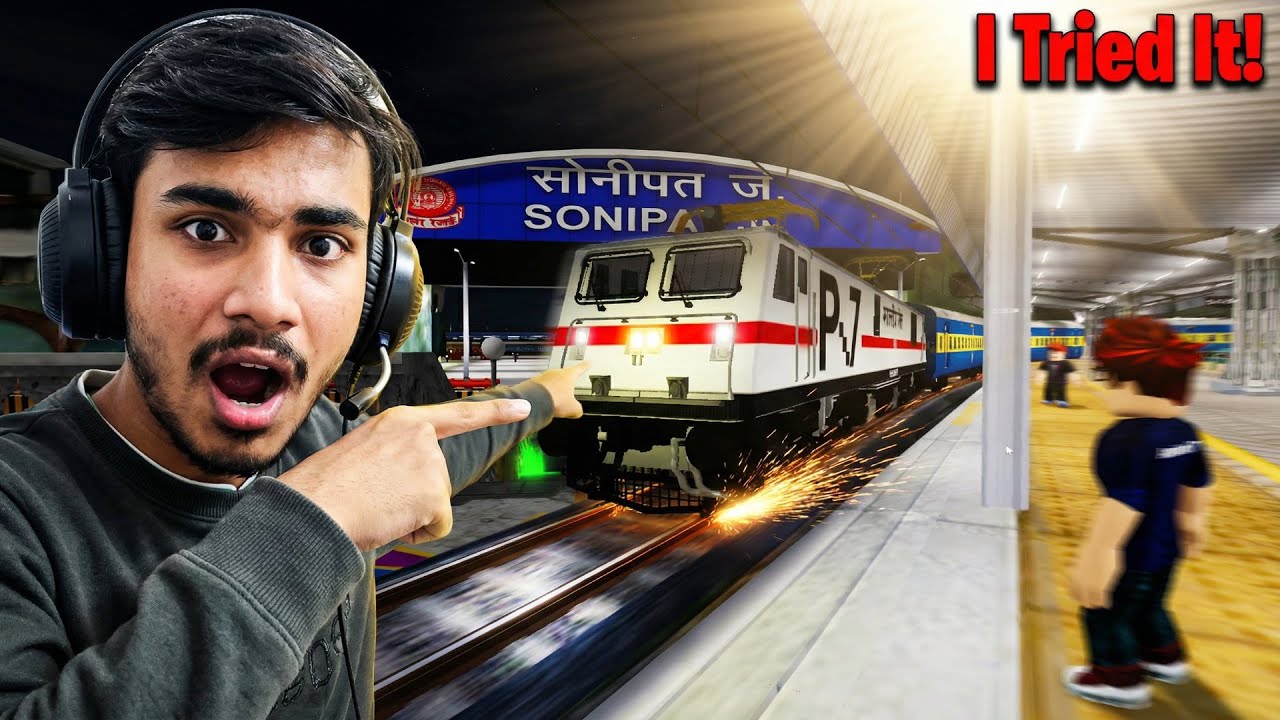 I Tried Indian Railway Simulator in Roblox for the FIRST Time! | Indian Train Game | Anand Plays