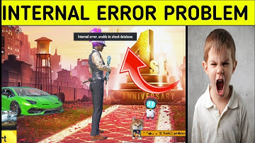 INTERNAL ERROR UNABLE TO CHECK DATABASE BGMI PROBLEM SOLVED | NO FRIENDS SHOWING IN BGMI PROBLEM