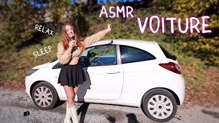 ASMR dans ma VOITURE  CAR TAPPING 