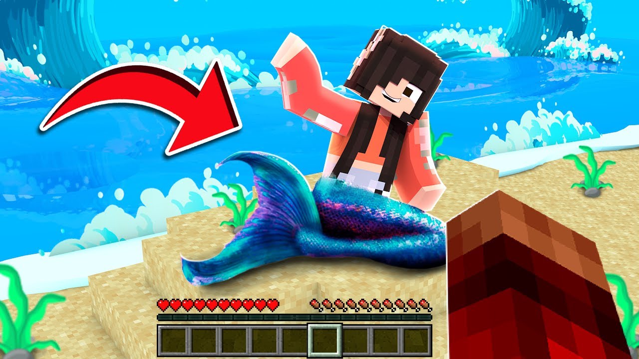 COMO FAZER UMA CAUDA DE SEREIA (MUITO FÁCIL) NO MINECRAFT (AMANDINHA)