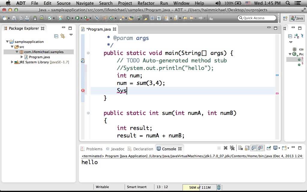 הסבר להבדל בין function ל-method ב-java - YouTube