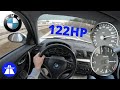 BMW E87 116i FACELIFT 122HP TOP SPEED ON GERMAN AUTOBAHN [TEST DRIVE 4K] MAX ACCELERATION