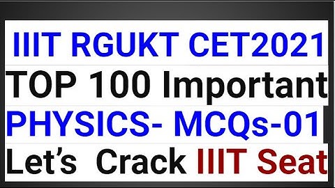 APIIITCET2021|RGUKTCET2021| Physics Important Topics |Refraction of Light-MCQs-01
