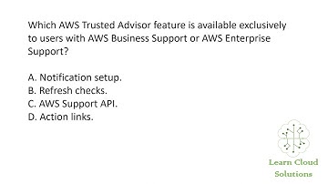AWS Cloud Practitioner Exam Question - AWS Trusted Advisor Feature Availability