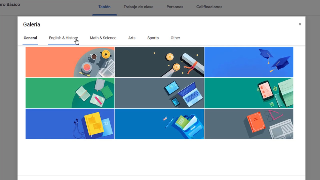 2. Configurando la interfaz de la clase en la plataforma Google 2. Configurando la interfaz de la clase en la plataforma Google