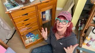 Cleaning Up My Small Art Studio–Working in a Small Space, Organization and Storage Tips for Art