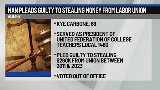 Man pleads guilty to stealing money from labor union