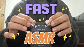 [ASMR] FAST & AGGRESSIVE Mic Tapping, Rubbing, Scratching, and more (Tascam) | NO TALKING