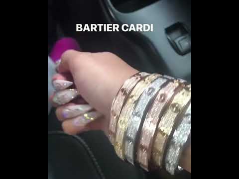 CARDI B WITH EVERY COLOUR CARTIER 