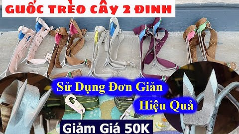 Guốc Trèo Cây 2 Đinh - Dụng Cụ Trèo Cây Đa Năng Mẫu 2023| Cách Sử Dụng Đơn Giản - An Toàn. Hiệu Quả