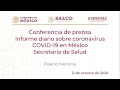 Informe diario sobre coronavirus COVID-19 en México. Secretaría de Salud. 21 de octubre, 2020