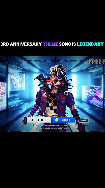 3rd Anniversary 💀Theme Song Vs 7th Aniversary😐 song || #freefire#Shorts