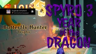 Spyro 3 Schmetterlingsjäger Trophäe Wüstenruinen Mitternachtsberg