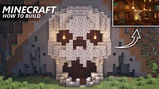 Minecraft: How to Build a Skull Mountain Base | Mansion Interior | Survival House Tutorial