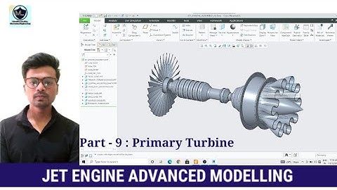 JET ENGINE l ADVANCED 3D MODELLING EXERCISE l CREO l PRIMARY TURBINE - 9 l