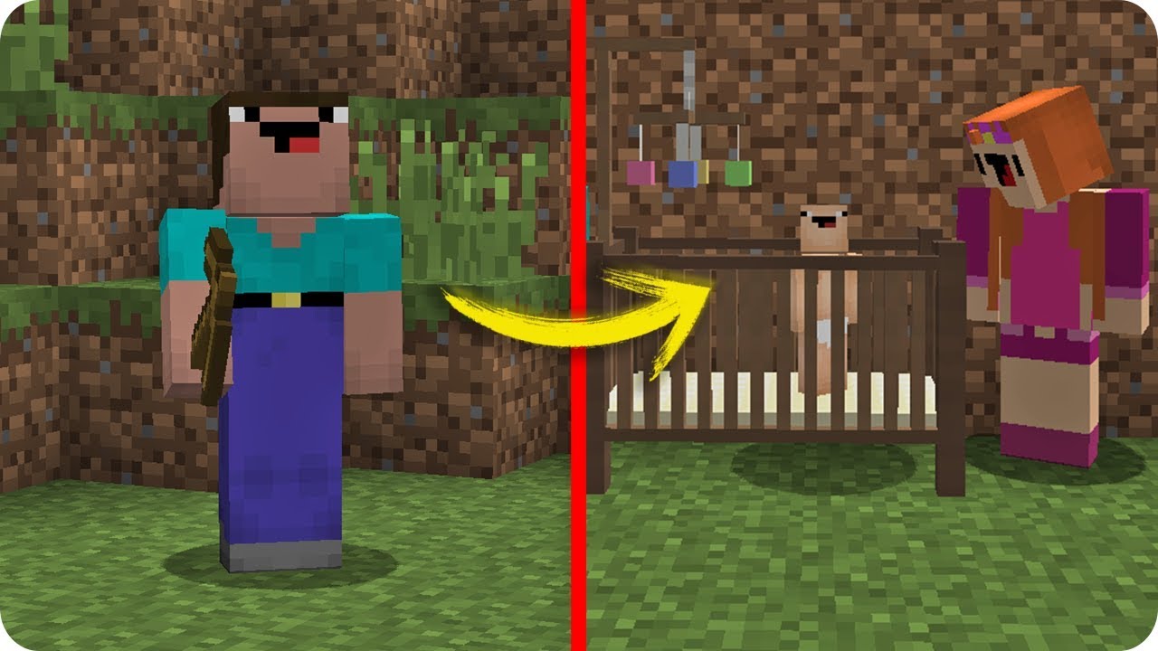 NOOB MINECRAFT VS BEBÉ NOOB TROLL NACE FAMILIA NOOB 