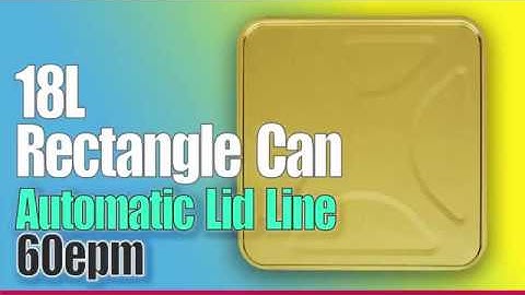 18L Rectangle Can Lid Line #tincanmakingmachinery #rectanglecan #canmaking