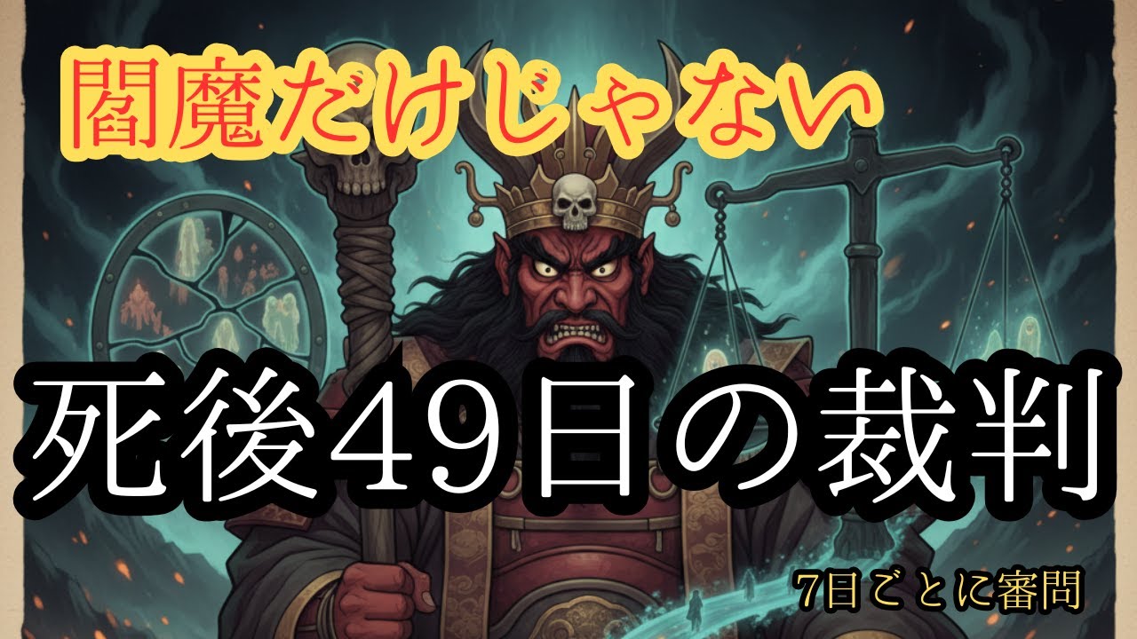 【ゆっくり解説】『地獄の裁判は7日ごと』死後49日間、10人の裁判官に裁かれる恐怖の真実【前編】