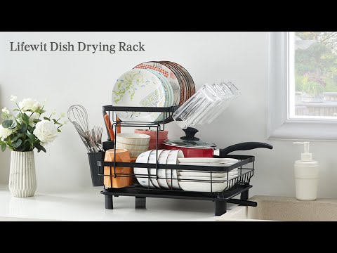 Lifewit Dish Drying Rack, Stainless Steel Dish Drainer Rack for