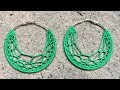 Big Loop Crochet earrings |tutorial