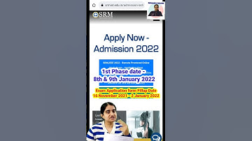 #shorts SRMJEEE 2022 | Engineering entrance exam #srmjeee #exam #youtuber